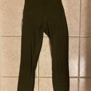 Lululemon leggings, size 2, dark olive